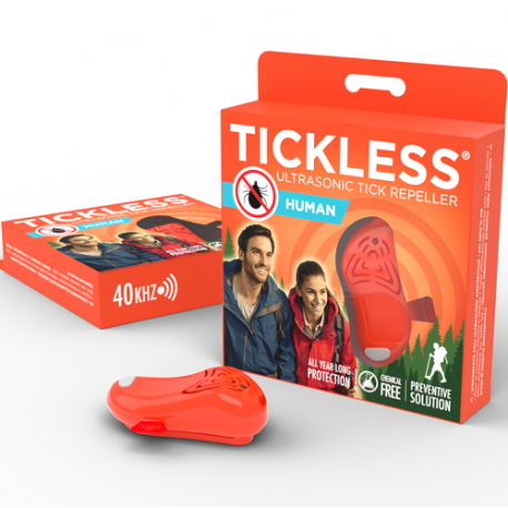 TICKLESS HUMAN - Ultrazvukový odpudzovač kliešťov a bĺch pre ľudí-orange