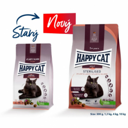 Happy Cat Sterilised Adult Atlantik-Lachs / Losos 10 kg