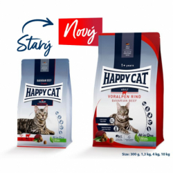 Happy Cat Culinary Adult Voralpen-Rind / Hovězí 4 kg
