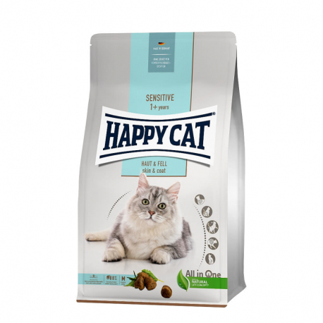 Happy Cat Sensitive Haut & Fell / Kůže & srst 4 kg