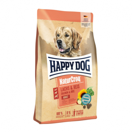 Happy Dog NaturCroq LACHS & REIS 4 kg
