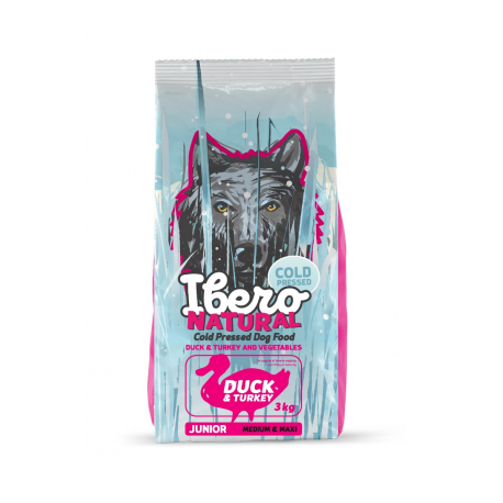 Ibero Cold Press Dog Junior Medium/Large Duck - 3kg