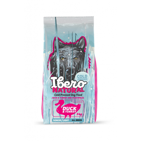 Ibero Cold Press Dog Senior Duck/Turkey - 3kg
