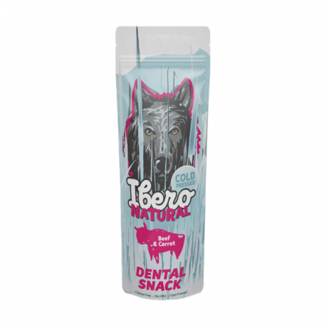 Ibero Cold Pressed Dental Snack Hovädzie/Mrkva - S/M (3ks)