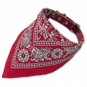 Obojok so šatkou (M-L) 60cm červený