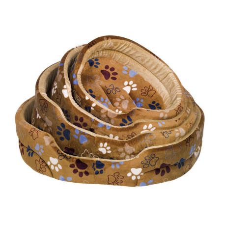 Plyšové pelechy oval Classic "LISSI" hnedá 4ks