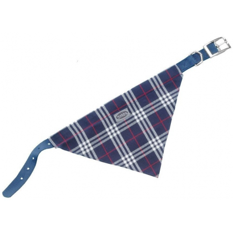 Obojok so šatkou Scarf 42cm modrá