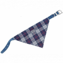 Obojok so šatkou Scarf 42cm modrá