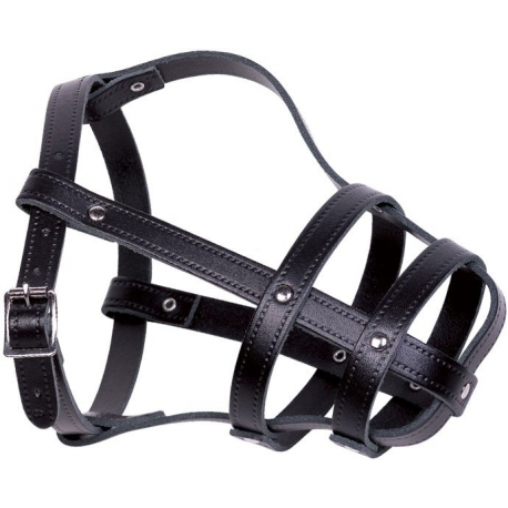 Kožený náhubok S-M