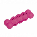 Kosť z gumy ružová 17cm