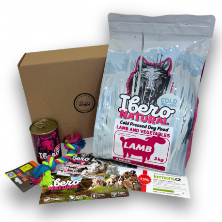 Ibero Cold Pressed Štartovací balíček pre šteňatá - M/L Junior