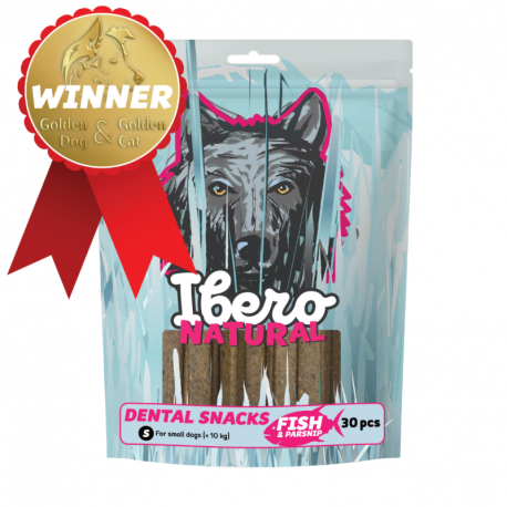 Ibero Dental Snacks Ryba/Pastinák 200g - S (30ks)