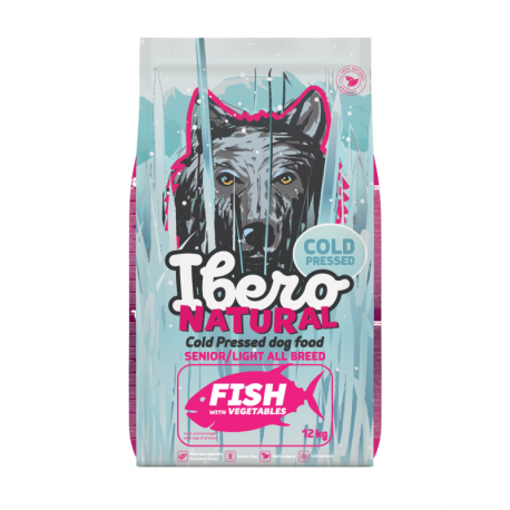 Ibero Cold Press Dog All Breed Senior & Light Fish - 12kg