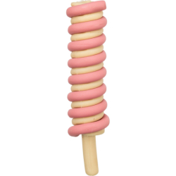 Ice Twister, nanuk spirála s kuřecími prsy [70], 40 g, růžová