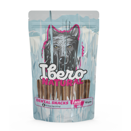 Ibero Dental Snacks Beef & Carrot 460g - L (10ks)