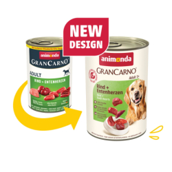 GRANCARNO Adult - hovězí, kachní srdce  400g