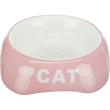 Keramická miska 200ml/13cm - CAT + rybí kostra