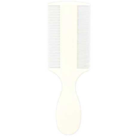 Hřeben plastový velmi jemný na blechy a prach,rukojeť 14 cm