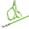 Nylonový postroj s vodítkem pro kočku 26-37cm/10mm, 1,20m