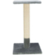 Škrabací sloupek BAENA s odpočívadlem, 9 cm / 69 cm, sisal/plyš, šedá