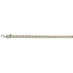 Vodítko Modern Art BLOOMS XS-S 1,20 m/15 mm zelené