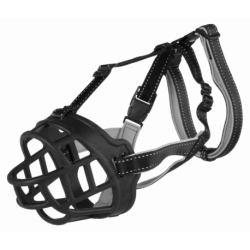 FLEX náhubek XL-XXL: 39 cm / hlava max.37 cm, guma/nylon/neopren, černá