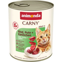 ANIMONDA konzerva CARNY Adult - hovězí, krůta, králík 800g