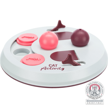 Cat Activity FLIP BOARD, strategická hra,  o 23, vínová/růžová/šedá