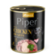 NEW PIPER s kuřecími srdíčky a špenátem, konzerva pro psy 800 g