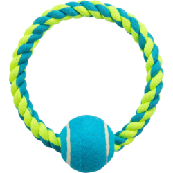 Bavlněný kruh s tenisovým míčem 6 cm / 18 cm - TRIXIE