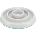 Miska k pomalému krmení, design kruhy, 0,45 l/o 23 cm, plast/TPR, šedá