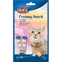 Creamy, krémová pochoutka pro kočky, tuňák a krevety, 5 x 14 g