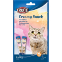 Creamy, krémová pochoutka pro kočky, tuňák a bílá ryba, 5 x 14 g