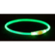 Flash light ring USB, blikací obojek, zelená
