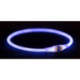 Flash light ring USB, blikací obojek, modrá