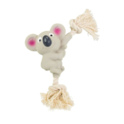 Koala na bavlněném laně se zvukem 10/24 cm, latex, HipHop Dog