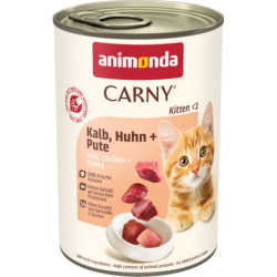 ANIMONDA konzerva CARNY Kitten - telecí + kuřecí + krůta  400g