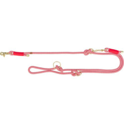Soft Rope prodlužovací kulaté tkané vodítko, červená/krémová