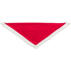 Xmas NECKERCHIEF - vánoční sametový šátek, 75 cm, červená