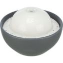 Vital Dome keramická fontánka na pití, 1,5 l/20 x 10 x 20 cm, šedá/bílá