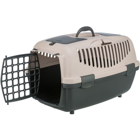 Transportní box CAPRI II, XS-S: 37x34x55cm (max. 8kg), tmavě šedá/tělová