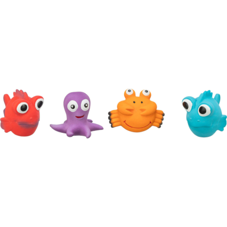 Sea Animals - mořská zvířátka, 9-12 cm, latexová hračka se zvukem, různé druhy