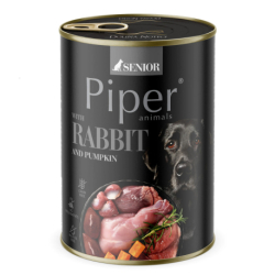 NEW PIPER SENIOR s králíkem a dýní, konzerva pro psy 400 g