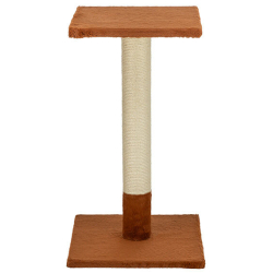 Škrabací sloupek BAENA, 69 cm, králičí plyš, rezavá - LIMITOVANÁ NABÍDKA