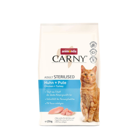 ANIMONDA Carny Sterilised - kuře + krůta 1.75 kg