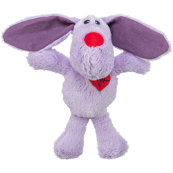 Dog VALENTINE, plyšový pes s dlouhýma ušima 28 cm, lila - LIMITOVANÁ NABÍDKA