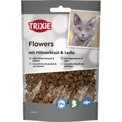 Flowers, kytičky s kuřecími prsy a lososem, 50 g