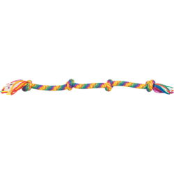 Hrací činka / přetahovadlo 91 cm, 4 uzly, multikolor - LIMITOVANÁ NABÍDKA