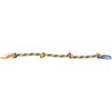 Hrací činka / přetahovadlo 122 cm, 4 uzly, multikolor - LIMITOVANÁ NABÍDKA
