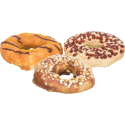 Donuts, buvolí kroužky s příchutí kachna/treska/kuře [50], o 10 cm